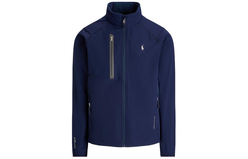 Ralph Lauren SS24 Letter Print Half-Zip Jacket Navy Blue - MNXGOTW16020096-410