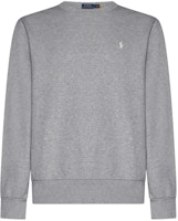 Ralph Lauren SS24 Logo Embroidered Crewneck Sweatshirt Light Gray 710916689-007 Ralph Lauren SS24 Logo Embroidered Crewneck Sweatshirt Light Gray 710916689-007
