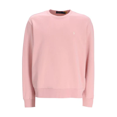 Ralph Lauren SS24 Logo Embroidered Crewneck Sweatshirt Pink 710916689-015
