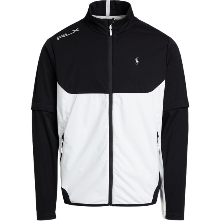 Ralph Lauren SS24 Logo Print Half-Zip Long Sleeve Jacket Multicolor MNXGOTW16020092-001