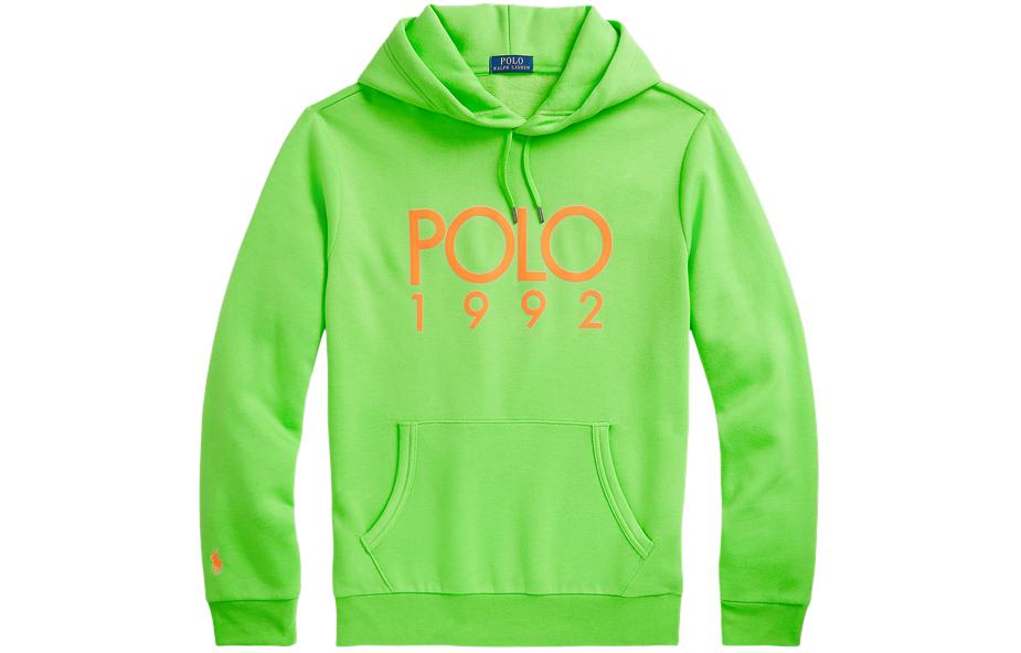 Ralph Lauren SS24 Logo Print Hoodie Bright Yellow-Green MNPOKNI16823425-330
