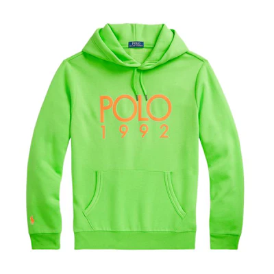 Ralph Lauren SS24 Logo Print Hoodie Bright Yellow-Green MNPOKNI16823425-330