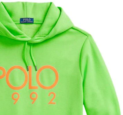 拉夫羅倫 SS24 標誌印花連帽衫 明亮黃綠色 MNPOKNI16823425-330 Sizing 拉夫羅倫 SS24 標誌印花連帽衫 明亮黃綠色 MNPOKNI16823425-330