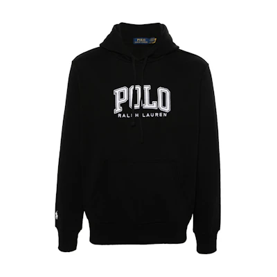 Ralph Lauren SS24 Logo Printed Oversized Hoodie Black 710934716-001