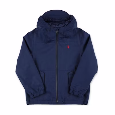 Ralph Lauren SS24 Logo Zip-Up Hoodie Jacket Blue 24P875510-001
