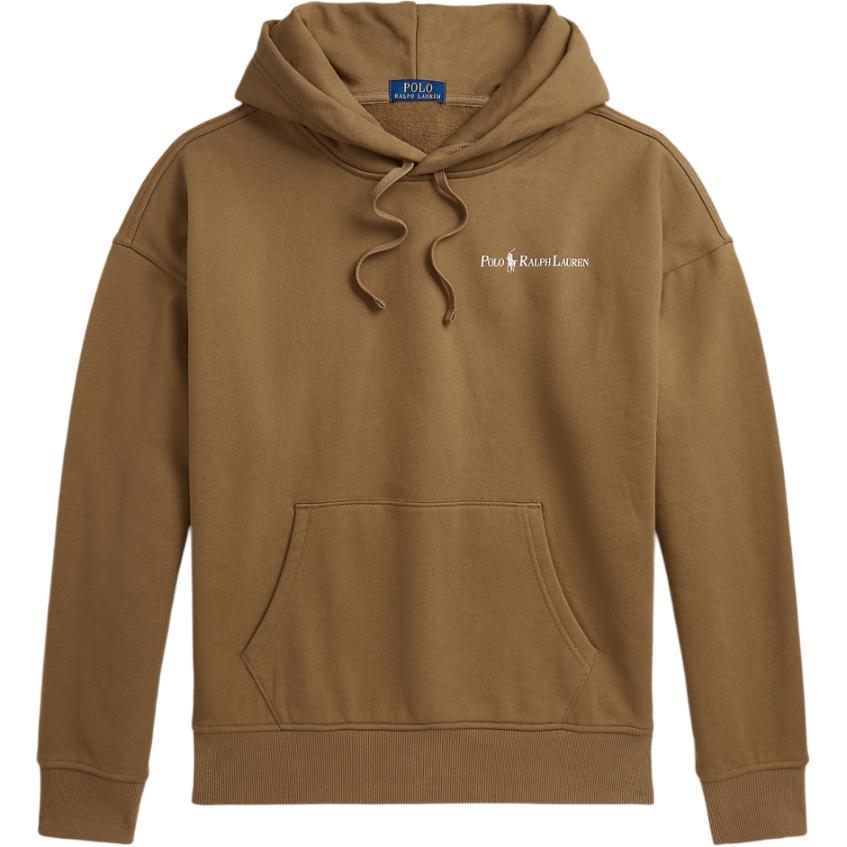 Ralph Lauren SS24 Loose Fit Brown Logo Long Sleeve Sweatshirt for Men MNPOKNI16823706-270