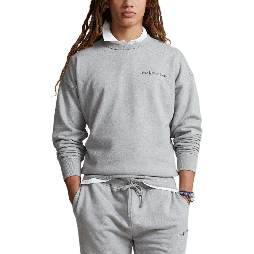 Shop 拉夫劳伦 SS24 Nevis 字母标志圆领套头卫衣 MNPOKNI16823383-020