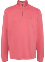 Ralph Lauren SS24 Pink Half-Zip Pullover with Pony Embroidery 710671929-064 Ralph Lauren SS24 Pink Half-Zip Pullover with Pony Embroidery 710671929-064