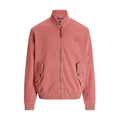 Ralph Lauren SS24 Solid Color Pony Embroidery High-Neck Jacket Berry Red Men MNPOOTW16021414-600