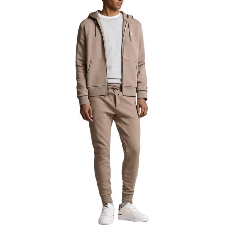 Ralph Lauren SS24 Solid Logo Embroidered Zip Hoodie Dark Taupe MNPOKNI16823458-200 圖 3