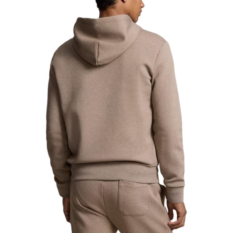 Ralph Lauren SS24 Solid Logo Embroidered Zip Hoodie Dark Taupe MNPOKNI16823458-200 圖 5