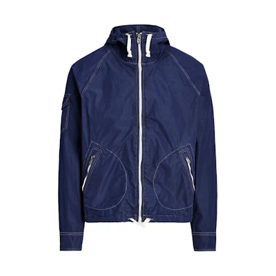 Ralph Lauren SS24 Solid Logo Hoodie Jacket Navy Blue MNPOOTW16021320-410