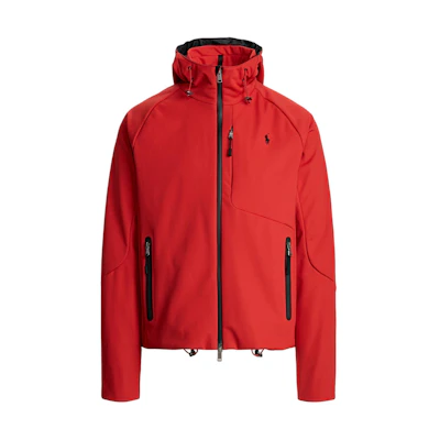 Ralph Lauren SS24 Solid Red Hoodie Jacket with Pony Embroidery for Men 710828447-002