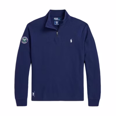 Ralph Lauren SS24 Solid Small Pony Embroidered High-Neck Sweatshirt Navy MNPOKNI16823593-410
