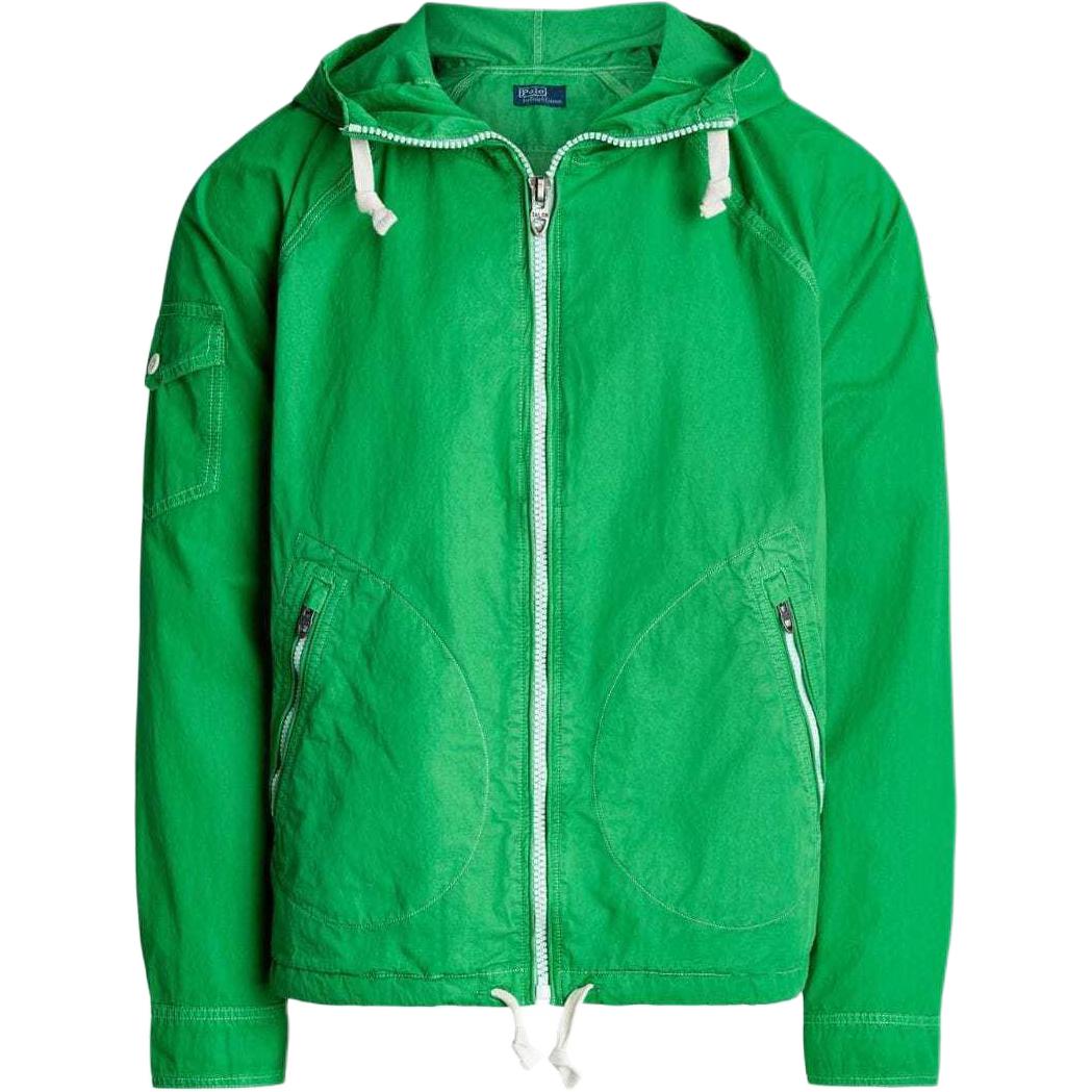 Ralph Lauren SS24 Solid Zip-Up Hoodie Jacket Men’s Olive Green 710923283-004