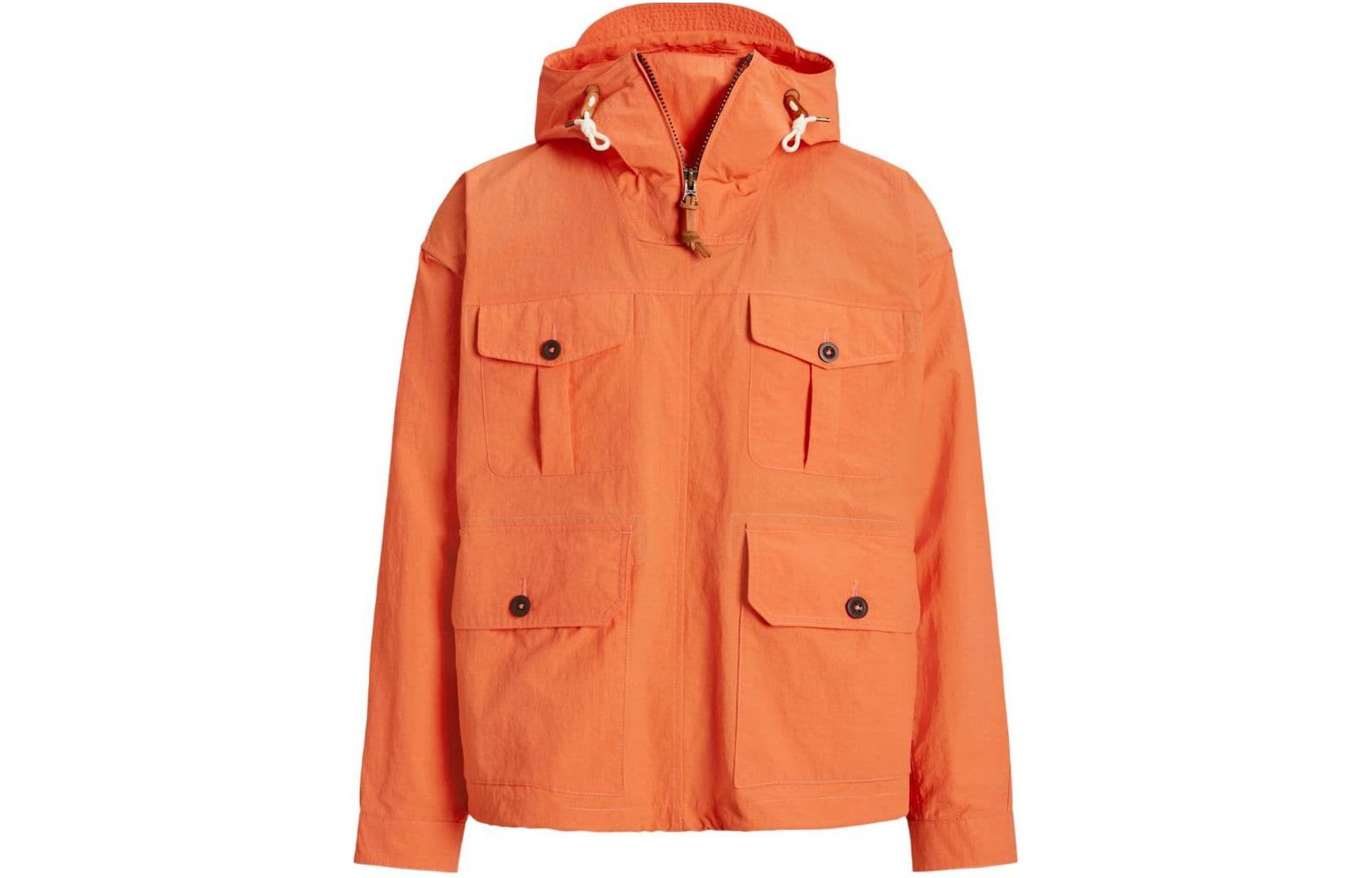 Ralph Lauren SS24 Solid Zip Hoodie Jacket - Carrot Orange 710943517-001