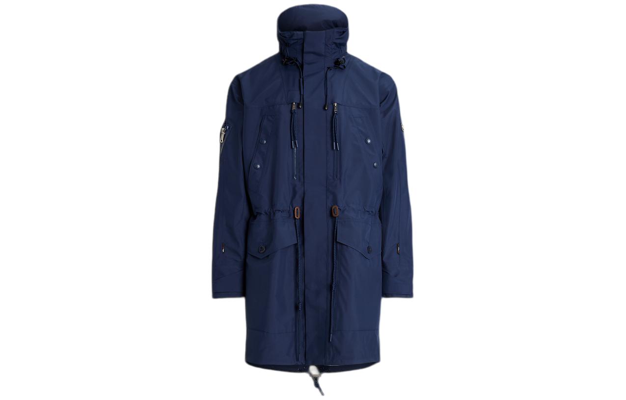 Ralph Lauren SS24 Solid Zip Hoodie Jacket in Elegant Navy Blue MNRXOTW17I20018-410