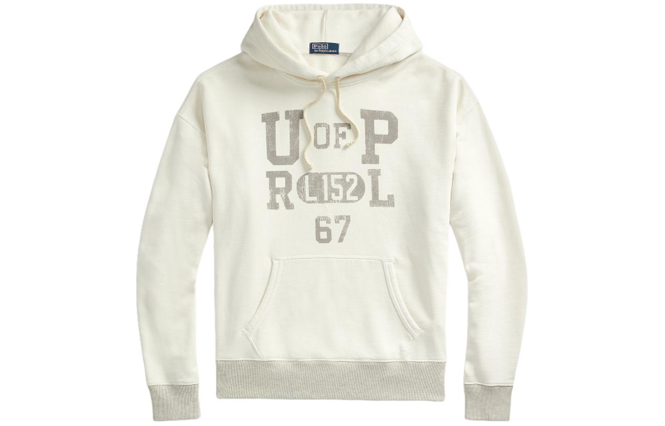 Ralph Lauren SS24 White Hoodie with Letter Logo Print Design MNPOKNI16823389-101 圖 2