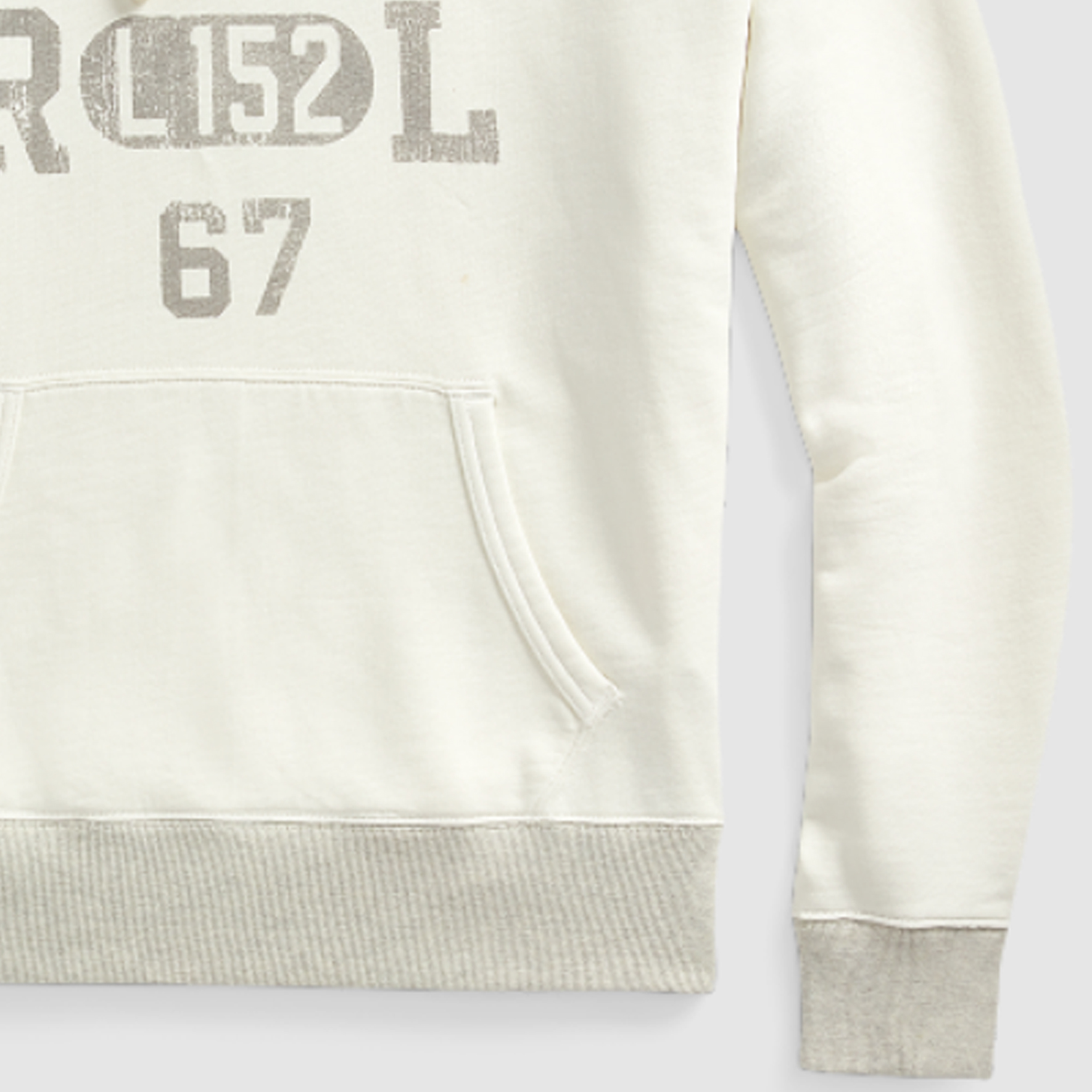 Ralph Lauren SS24 White Hoodie with Letter Logo Print Design MNPOKNI16823389-101 圖 7