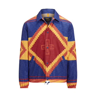 Ralph Lauren SS24 Naiomi Coach Jacket Multicolor拼接单排扣男款 MNPOOTW16021377-999