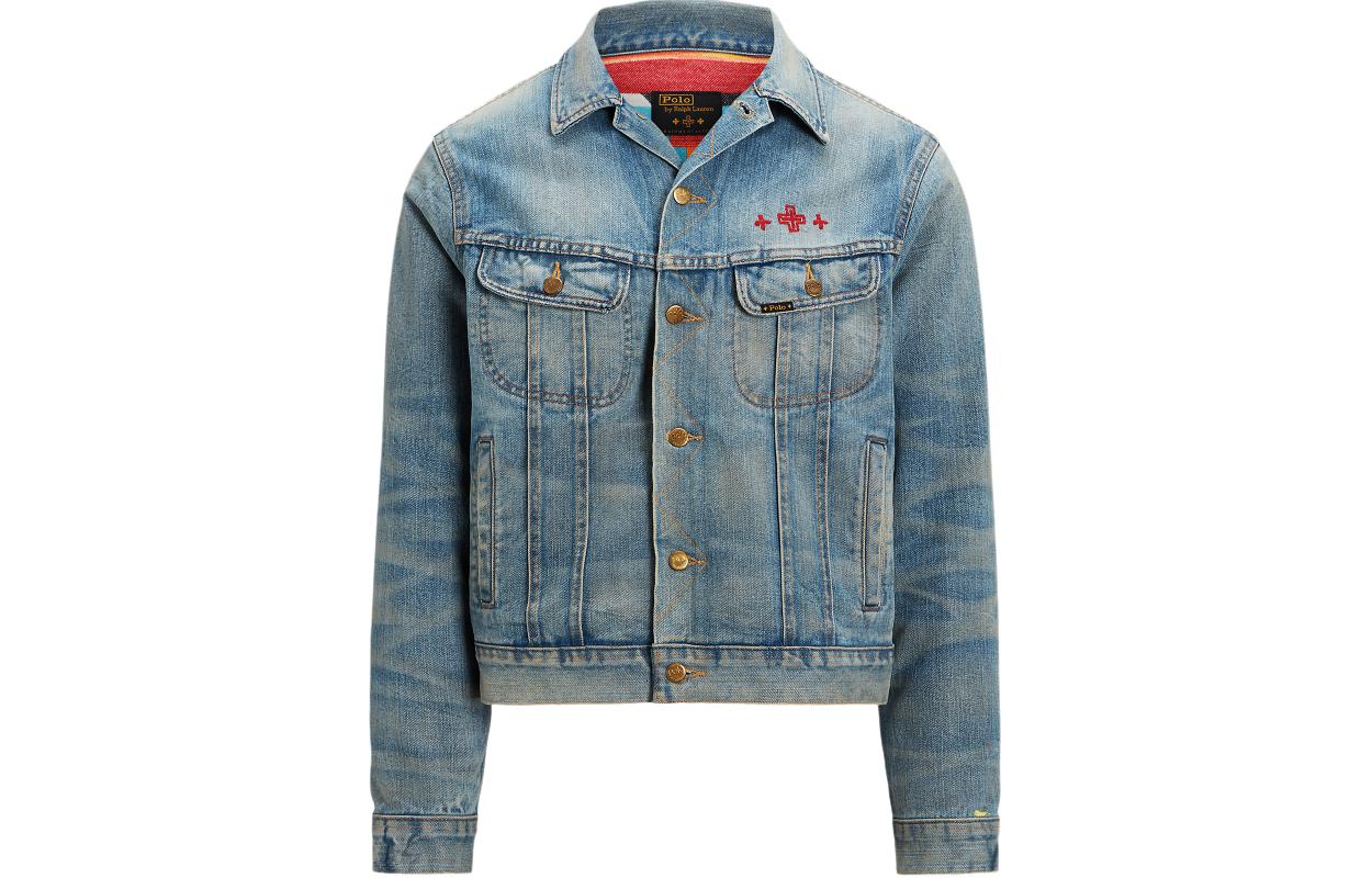 Ralph Lauren SS24 Naiomi Embroidered Button-Up Jacket Blue Unisex MNPOOTW16021338-400