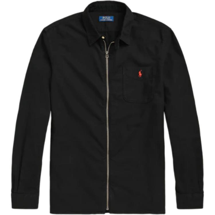 Ralph Lauren SS25 Embroidered Pony Zip Shirt Style Jacket - 710847236-002