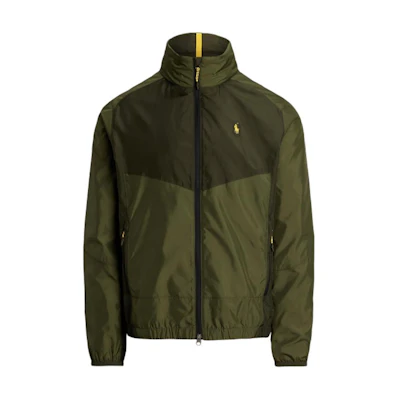 Ralph Lauren SS25 Olive Green High-Neck Zip Hoodie Jacket MNPOOTW16021535-300