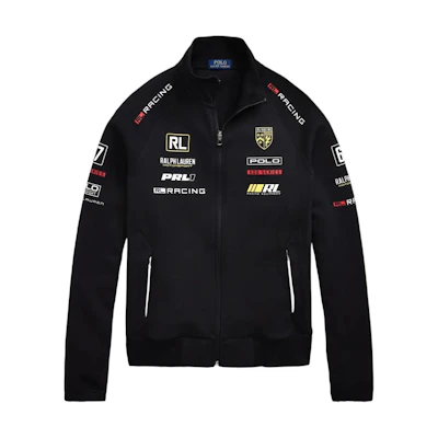 Ralph Lauren SS25 Racing Stretch Knit Zip Motorcycle Jacket 710972339-001