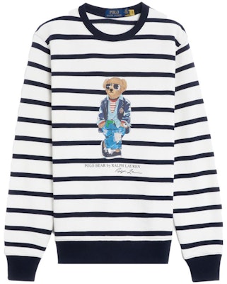 Ralph Lauren Striped Bear Crewneck Sweatshirt Putih. 710909723-001 Buy Ralph Lauren Striped Bear Crewneck Sweatshirt Putih. 710909723-001