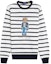 Order Ralph Lauren Striped Bear Crewneck Sweatshirt Putih. 710909723-001