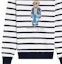 Sizing Ralph Lauren Striped Bear Crewneck Sweatshirt Putih. 710909723-001