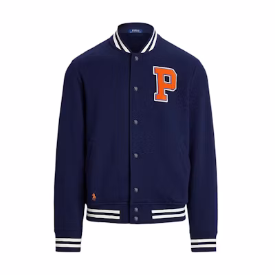 Ralph Lauren Striped Letter Long Sleeve Jacket - Dark Blue MNPOKNI16824159-410