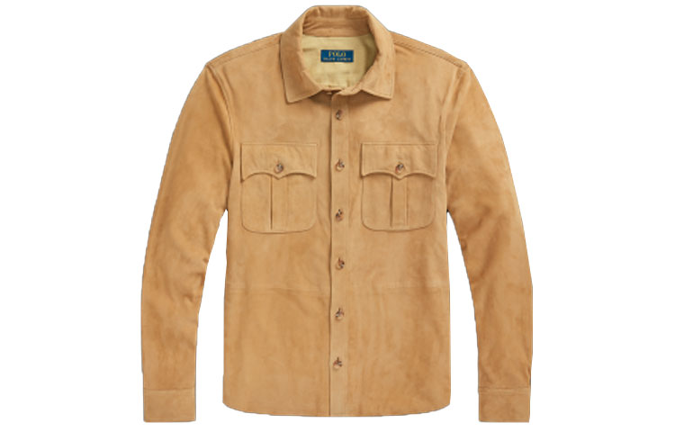 Ralph Lauren Suede Safari Jacket Men’s Beige Brown MNPOOTW16020640