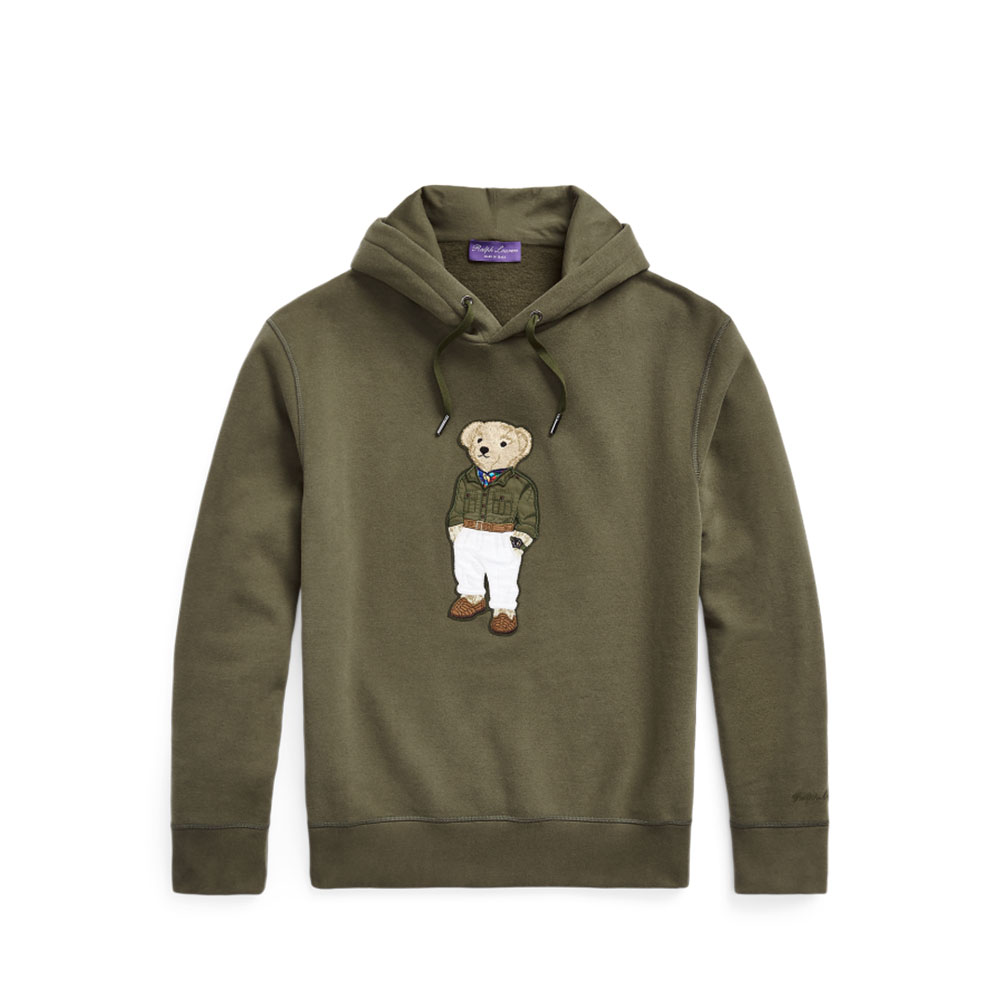 Ralph Lauren Teddy Embroidered Fleece Hoodie Green MNPLKNI16820183-200
