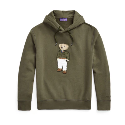 Ralph Lauren Teddy Embroidered Fleece Hoodie Green MNPLKNI16820183-200