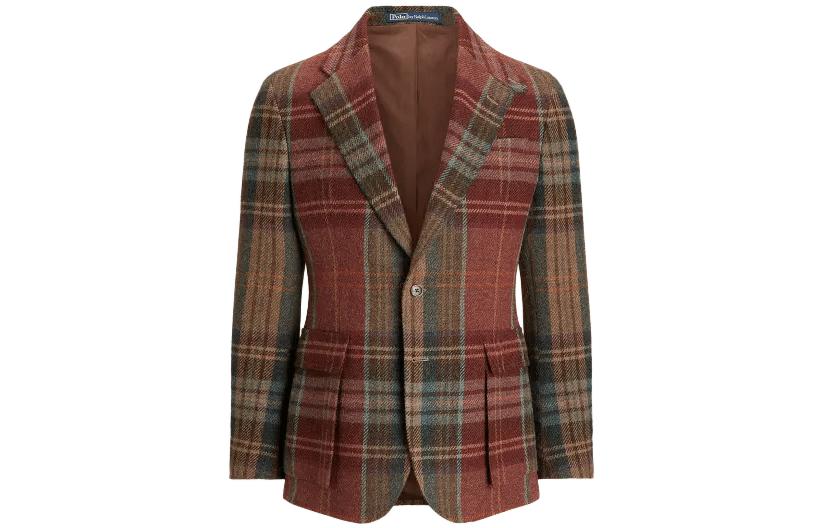 Ralph Lauren The RL67 Plaid Wool Tweed Jacket Multi-Color Men’s Long Sleeve Blazer MNPOSPC27620-475