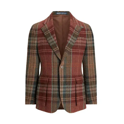 Ralph Lauren The RL67 Plaid Wool Tweed Jacket Multi-Color Men’s Long Sleeve Blazer MNPOSPC27620-475