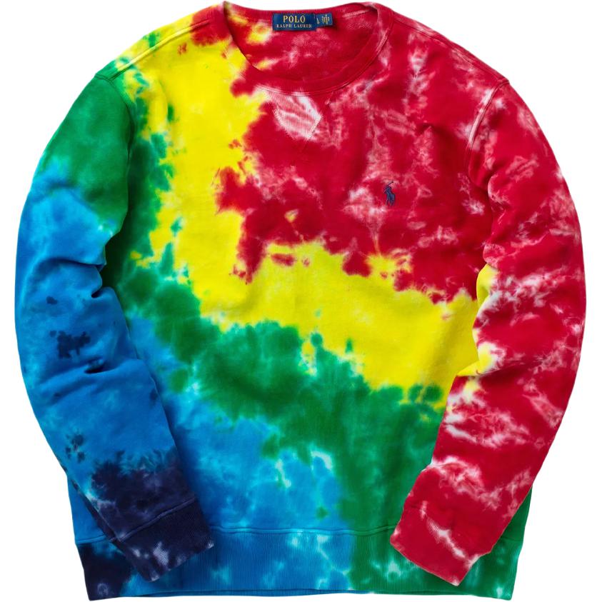 Ralph Lauren Tie-Dye Pullover Long-Sleeve Sweatshirt Multicolor 710800107-001