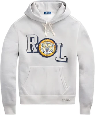 Ralph Lauren Tiger Embroidered Hoodie Pepper Grey ( Loose Fit) MNPOKNI16820754-Grey Buy Ralph Lauren Tiger Embroidered Hoodie Pepper Grey ( Loose Fit) MNPOKNI16820754-Grey