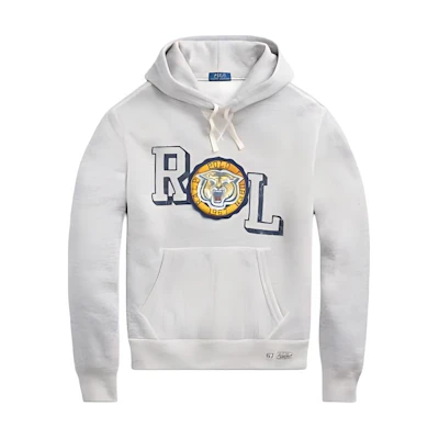 Ralph Lauren Tiger Embroidery Hoodie Pepper Gray MNPOKNI16820754-Grey