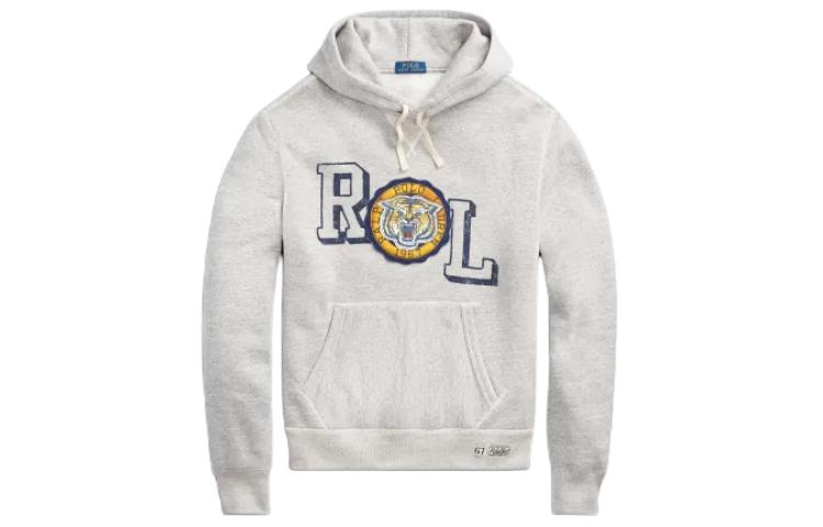 Order 拉夫劳伦虎刺绣连帽衫胡椒灰 MNPOKNI16820754-灰色 MNPOKNI16820754-GREY