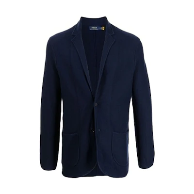 Ralph Lauren Trench Coat Jacket Single-Breasted Navy Blue 710843151-001