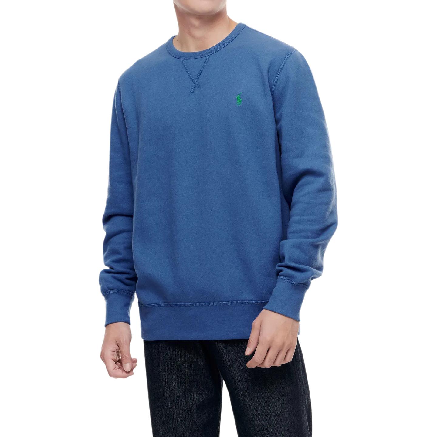 Ralph Lauren Unisex Crewneck Logo Sweatshirt Blue Long Sleeve MNPOKNI16822152-400