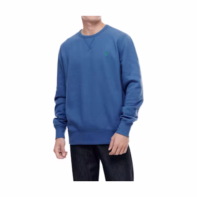 Ralph Lauren Unisex Crewneck Logo Sweatshirt Blue Long Sleeve MNPOKNI16822152-400