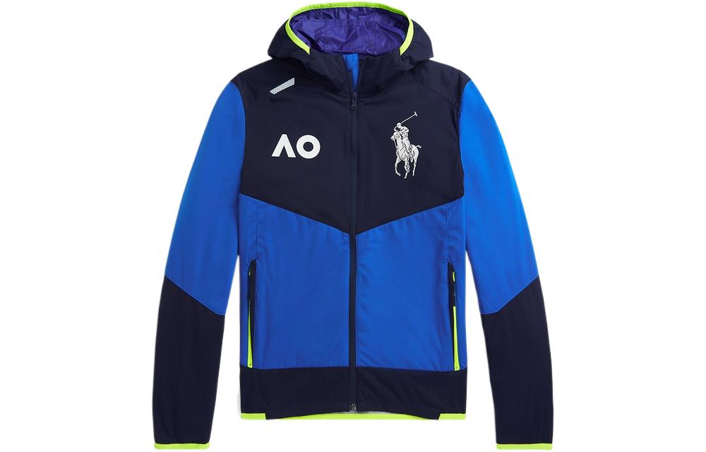 Ralph Lauren US Open Colorblock Waterproof Jacket Blue - MNPOOTW16020790-400