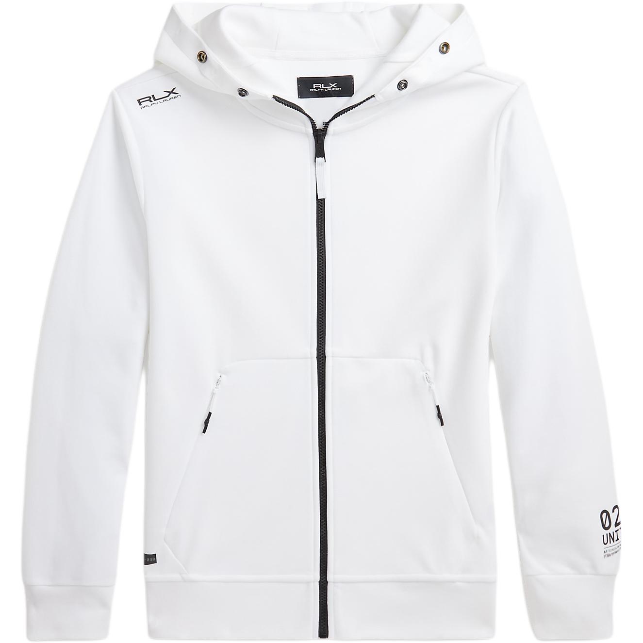 Ralph Lauren Water-Resistant Double-Knit Hoodie Jacket White MNRXKNI16820-062