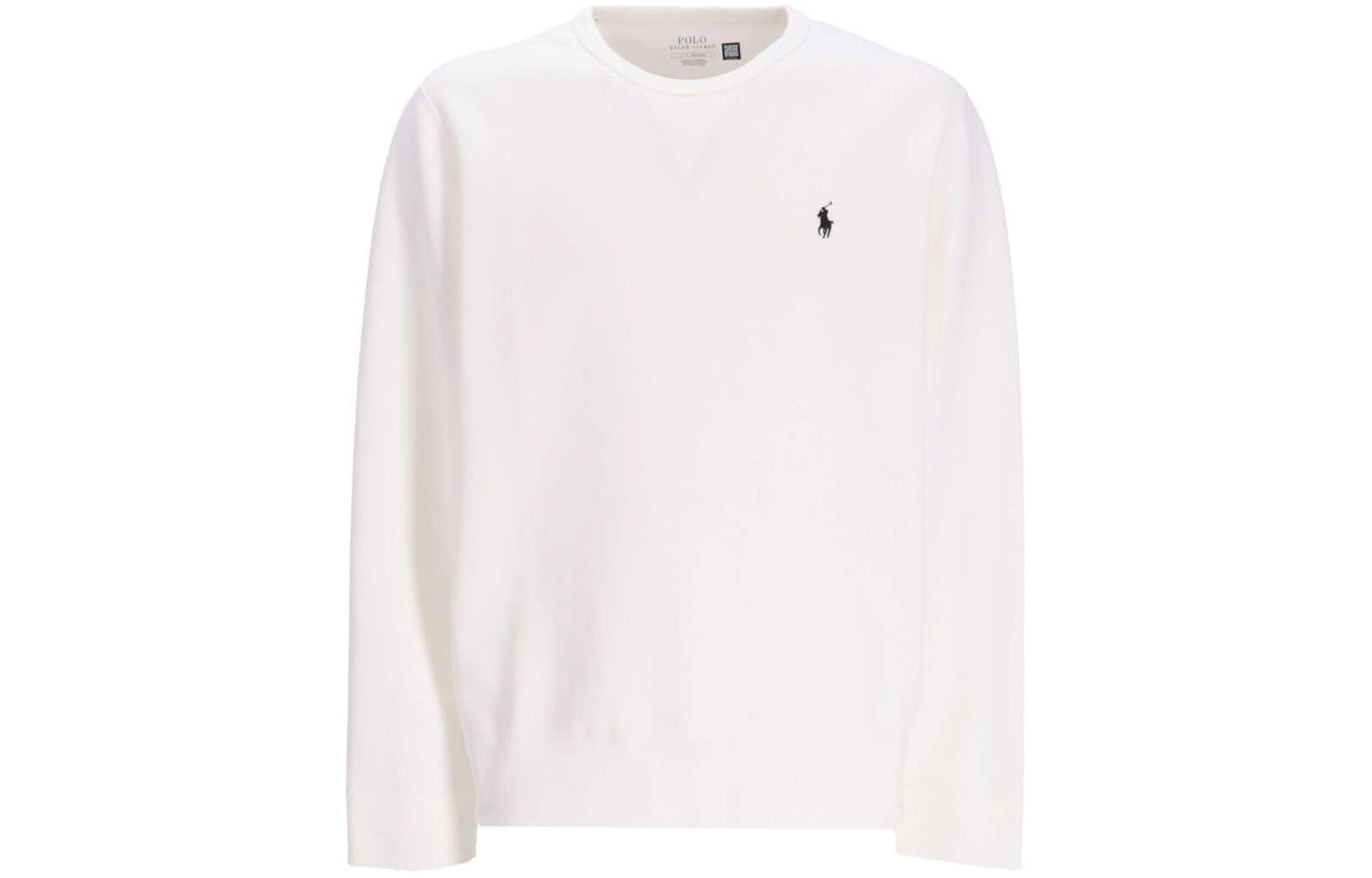 Order Sudadera Ralph Lauren Blanca de Logo con Cuello Redondo y Mangas Largas. 710881519-006