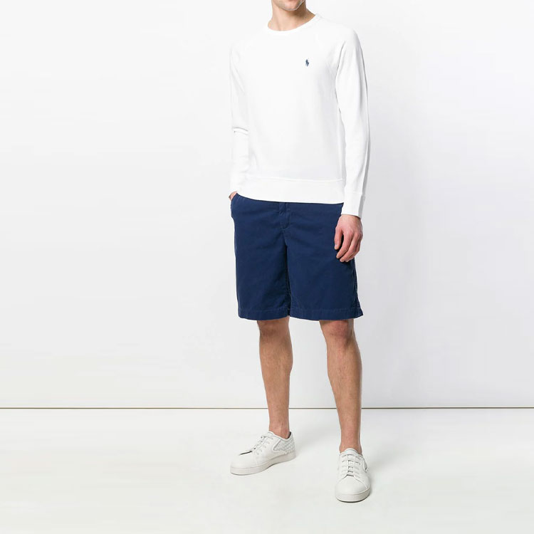 Lookbook Ralph Lauren Baju Putih Pullover dengan Sulaman Logo 710644952011-011