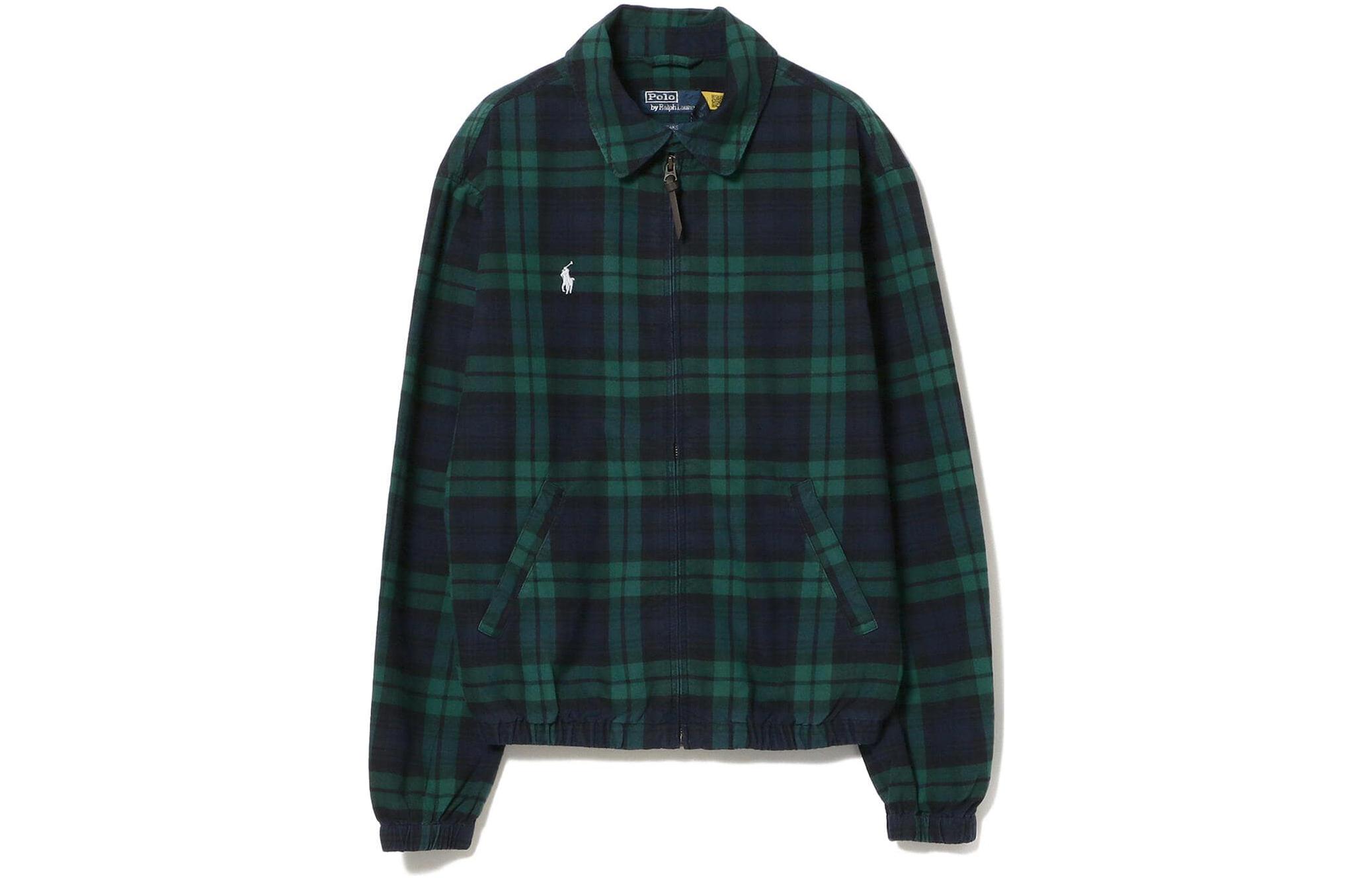 Ralph Lauren BEAMS FW22 Plaid Print Collared Jacket Menswear 13-18-0981-770-BL