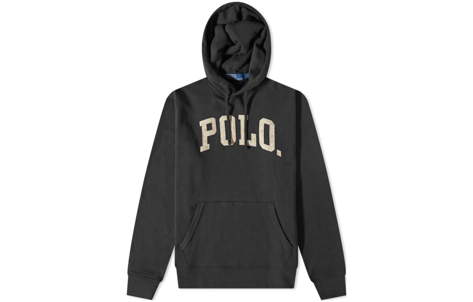 Ralph Lauren END FW22 Black Letter Print Oversized Hoodie 710870457-001